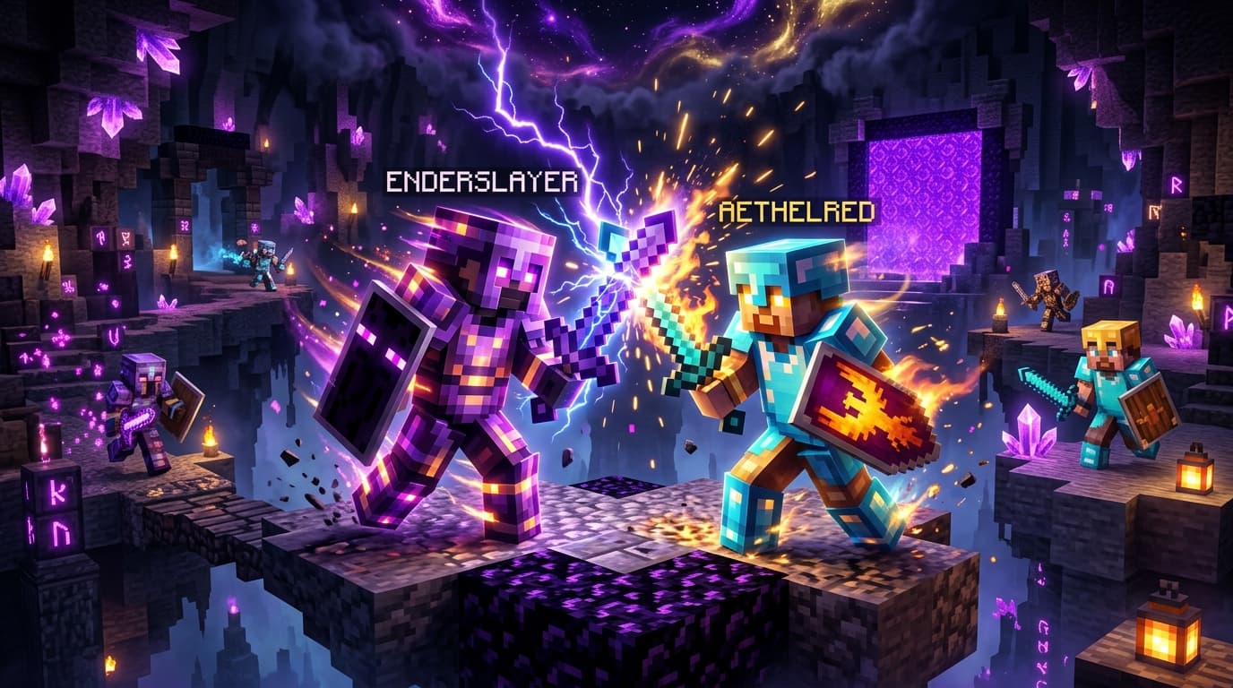 Minecraft PvP Battle Rankup Arena